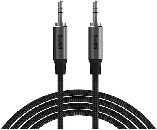 Buddi 3.5mm Jack Cable 3.5mm Male - 3.5mm Male Black 2m