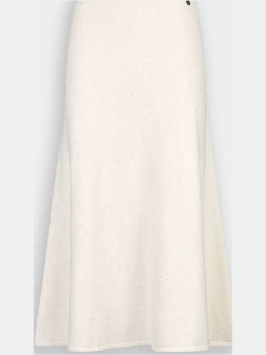 Leder Midi Rock White