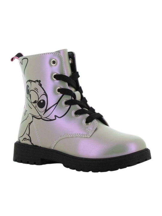 Lilo & Stitch Kids Boots with Laces Gray