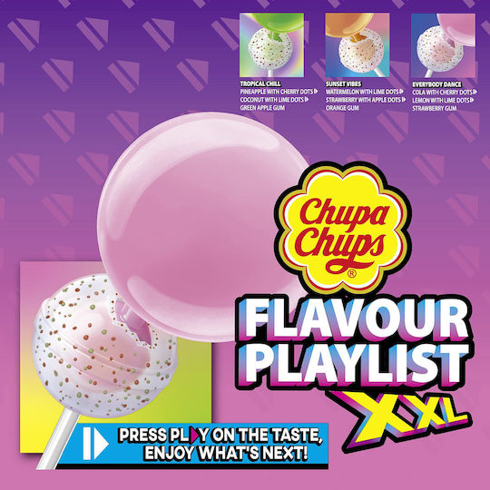 Chupa Chups Γλειφιτζούρια XXL PLAYLIST 25τμχ 29gr