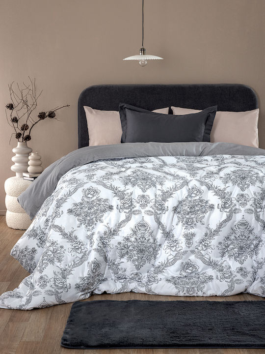 Palamaiki Πάπλωμα Υπέρδιπλο με Γέμιση Microfiber 230x250εκ. Zen109 Πολύχρωμο 350 GSM