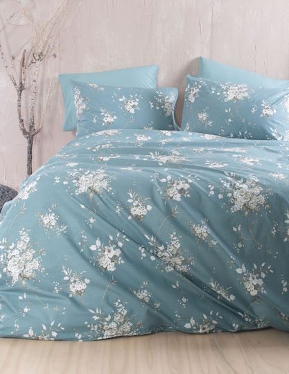 Rythmos Σετ Υπέρδιπλη 225x250cm Linie Μπλε