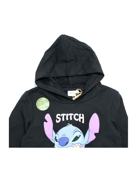Kinder-Sweatshirt mit Kapuze Black Lilo & Stitch