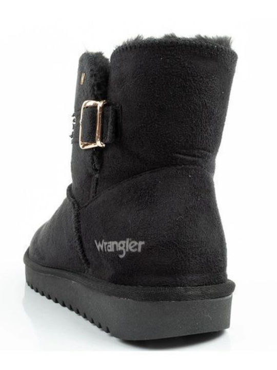 Suede Kids Boots Black