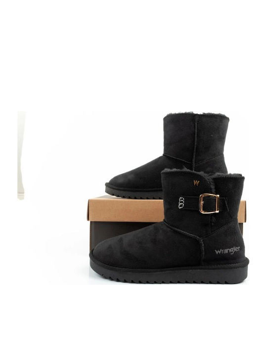 Suede Kids Boots Black