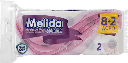 Melida Economy Тоалетна Хартия 10 Рола 2 Пластове