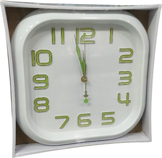 Wall Clock Plastic Pink Ø30cm