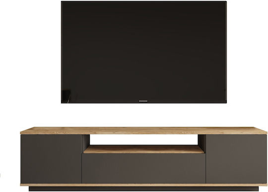 Έπιπλο Τηλεόρασης Anthracite-oak Μ180xΠ44.5xΥ44.6cm