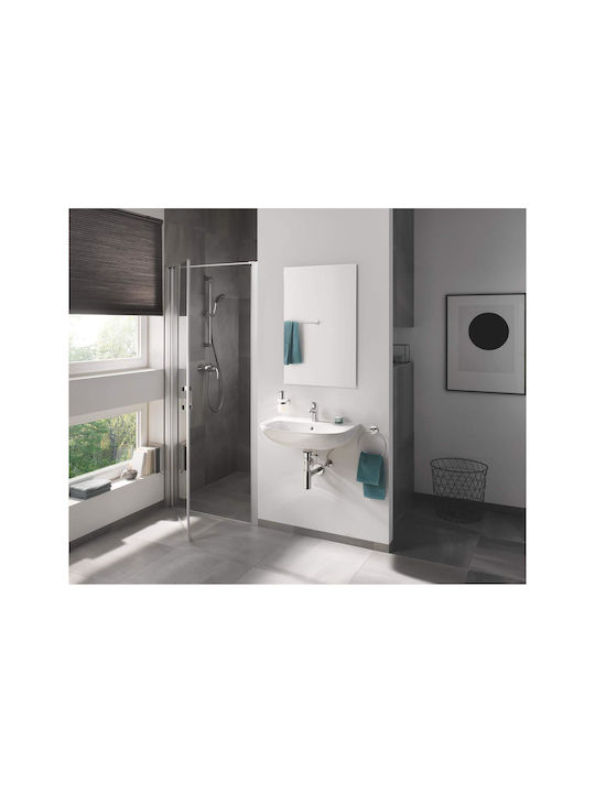 Grohe Baucosmopolitan Single Wall-Mounted Bathroom Rail ​52.2x52.2cm Silver