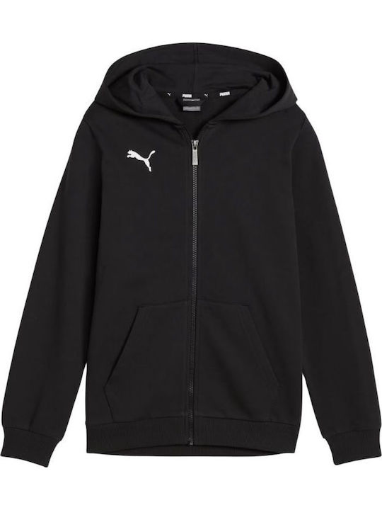 Athletic Kids Cardigan with Hood Black Teamgoal