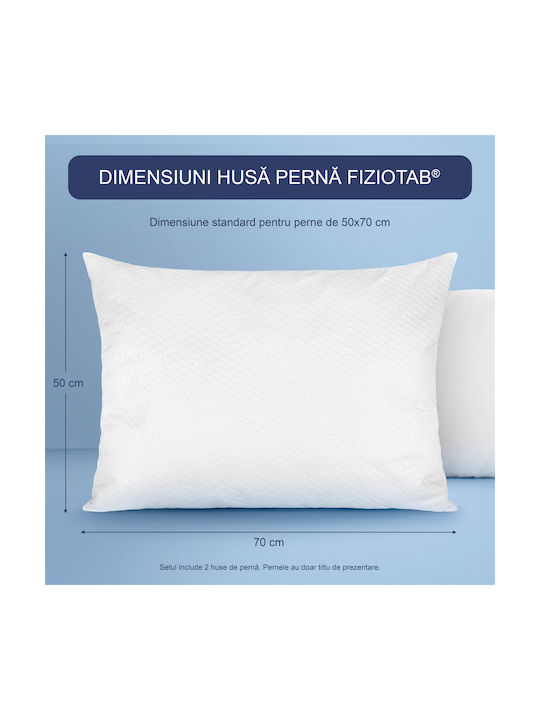 Schutzkissenbezug-Set Wasserdicht White 50x70cm.