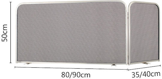 Zogometal Гориво за камини от метал с 2 панела 90x40x50см Oro Matt