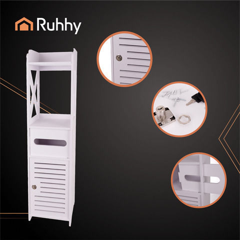 Ruhhy Bathroom Cabinet L80xW20xH21cm Natural