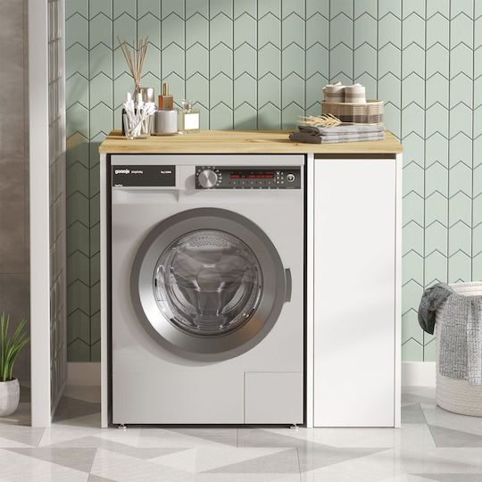 Hanah Home Баня Кабинет за пералня Ширина93.5xДължина60xВисочина88.3см Бял