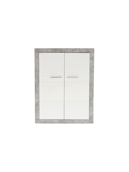 Cabinet de Birou Plastic Romfera 104 Grey, White 97x35x131cm
