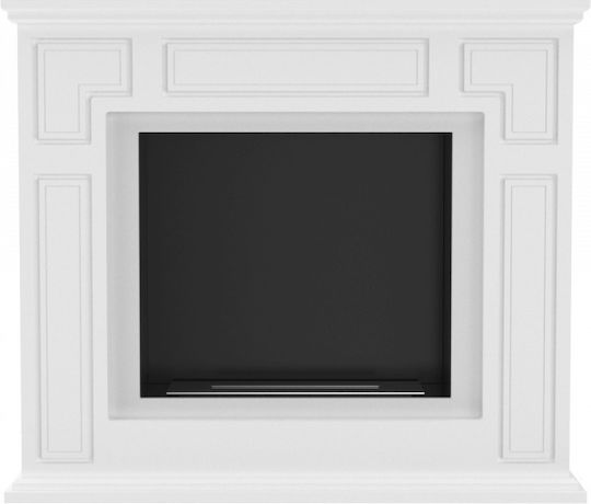 Kratki March Tuv Boden Bioethanol Kamine Innenbereich Weiß 100x25.25x85.7cm