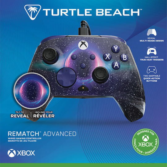 Turtle Beach Rematch Advanced Жичен Геймпад за PC Xbox One Xbox Series Тъмен Космос Reveal
