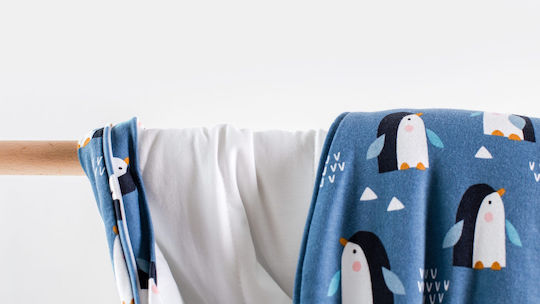 abo Зима Спален чувал с крачета 2.5 Тог Penguins с отделящи се ръкавици