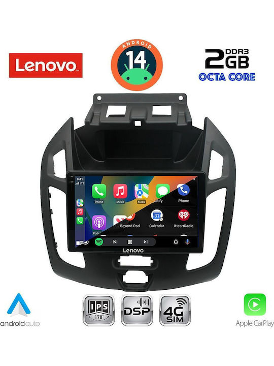 Lenovo Car Audio System for Ford Transit Connect 2013-2018 (Bluetooth/USB/WiFi/GPS/Apple-Carplay/Android-Auto) with Touch Screen 9"