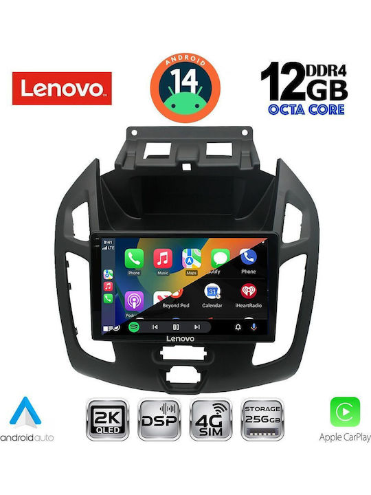 Lenovo Car Audio System for Ford Transit Connect 2013-2018 (Bluetooth/USB/WiFi/GPS/Apple-Carplay/Android-Auto) with Touch Screen 9"