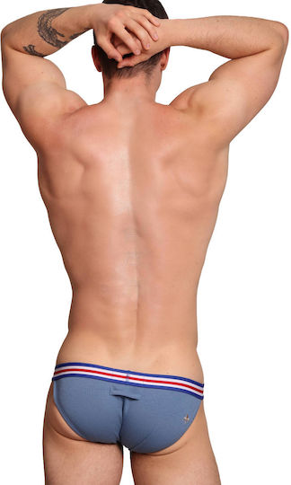 Marcuse Herren Sexy Slip Blau