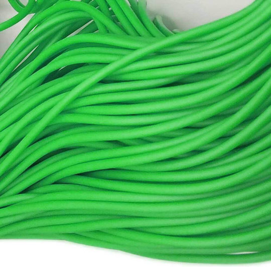 Șiret Cauciuc Verde 2mm Gaură Ø0.8mm 10m 40-08