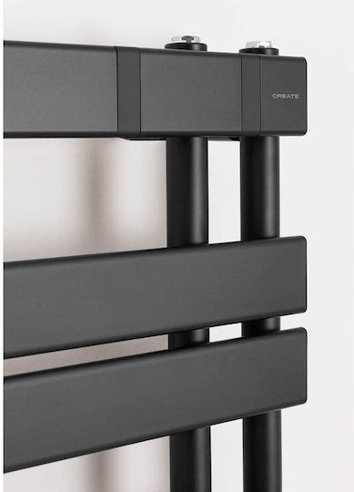 Create Șină electrică pentru prosoape 400W 90.5x50cm Negru