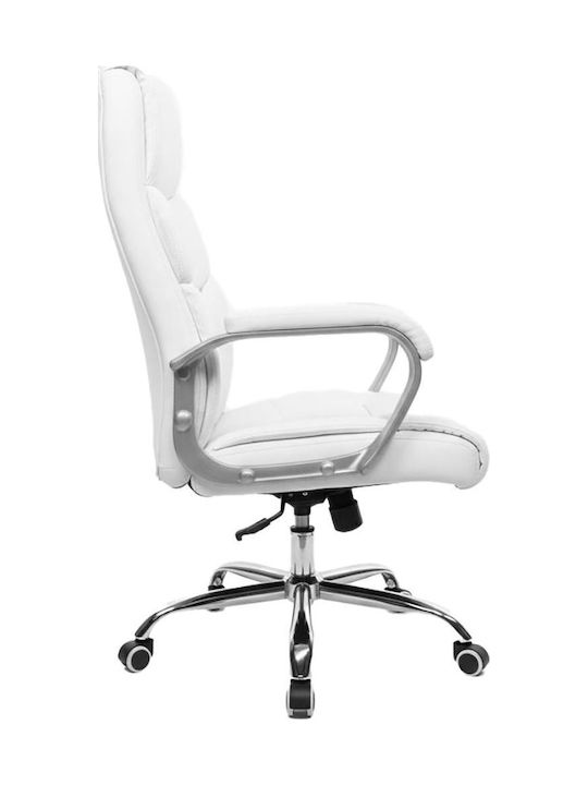 Polihome Celadon Executive Office Chair with White Arms