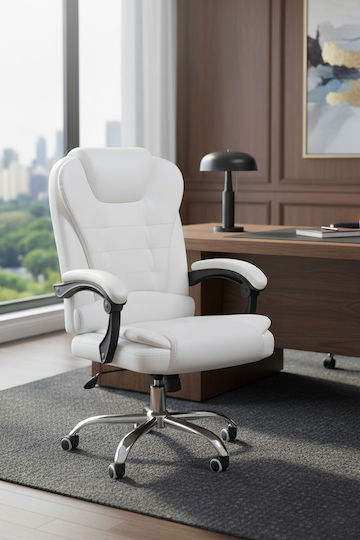 Polihome Vaughan Scaun De Birou De Director Alb
