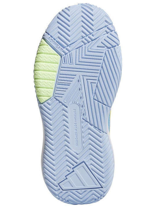 Ownthegame 3.0 K Kids Sports Basketball Shoes With Hoop & Loop Closure Light Blue