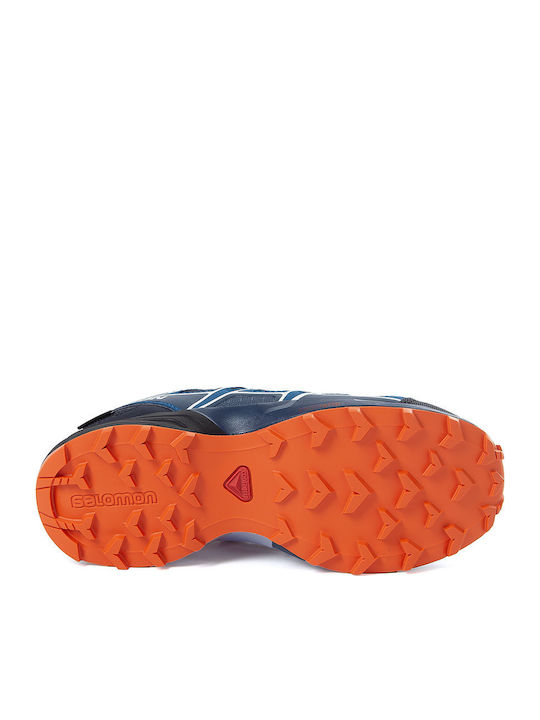 Speedcross Waterproof Kids Sports Shoes Running with Laces Navy Blue