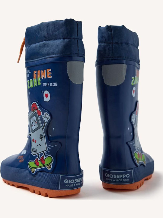 Kids Wellies with Internal Lining Blue
