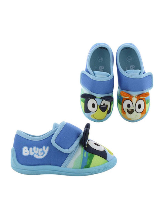 Kids Slippers Blue Bluey Twin