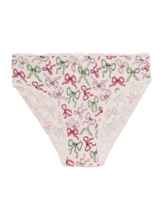 Minerva Bows Set pentru copii cu chiloței Ecru-pink-green