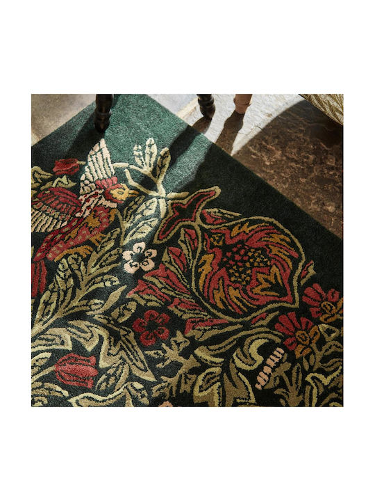Morris & Co Bird Χειροποίητο Χαλί Ορθογώνιο Green 200x280cm