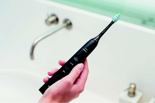 Philips Sonicare DiamondClean 9000 Electric Toothbrush with Pressure Sensor and Travel Case Black