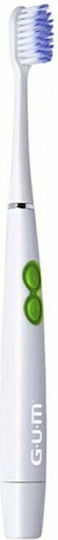 GUM Sonic Daily Soft 4100 Electric Toothbrush Battery White