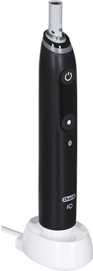 Oral-B iO Series 6N Electric Toothbrush with Timer, Pressure Sensor, and Travel Case Black Lava