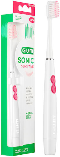GUM Sonic Sensitive Ultra Soft 4101 Електрическа Четка за Зъби Бял