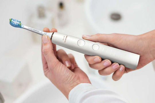 Philips Sonicare DiamondClean 9000 Electric Toothbrush with Timer, Pressure Sensor, and Travel Case Rose Gold