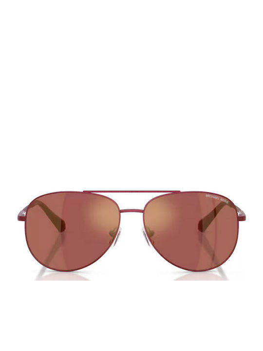 Michael Kors Perledo Sonnenbrillen Ροζ Χρυσά mit Metall Gestell