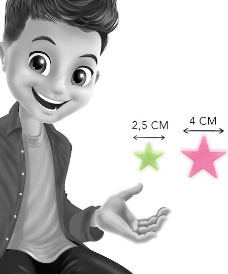 Buki Детска стикерна за стена Стена Фосфоресциращи 3D