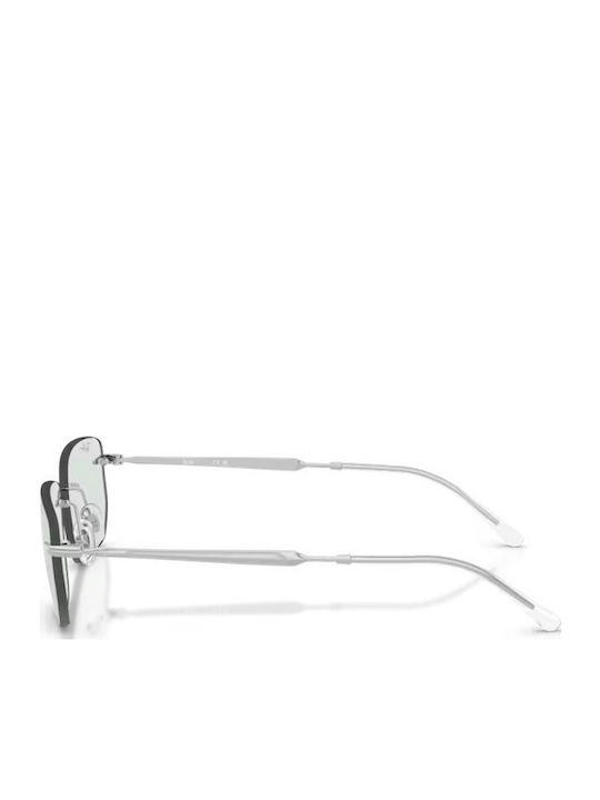 Ray Ban Men's Sunglasses with Silver Metal Frame and Green Mirror Lens RB3768 003/M1