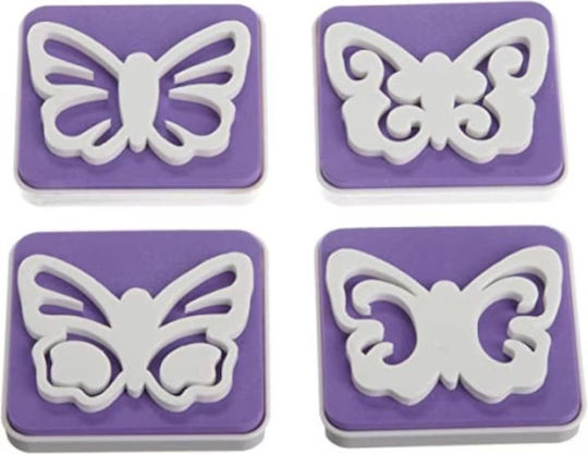 Set De Ștampile Fluturi 4 Bucăți Wilton