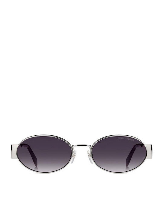 Marc Jacobs Sunglasses Silver with Metal Frame & Gray Lens