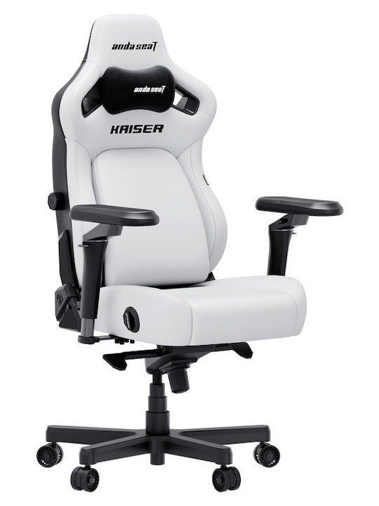 Anda Seat KAISER-4 V2 XL Gaming Stuhl mit verstellbaren Armlehnen Weiß