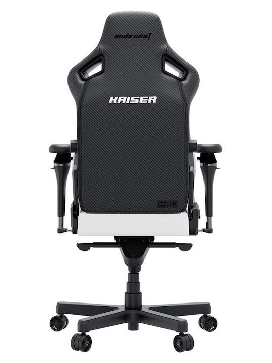 Anda Seat KAISER-4 V2 XL Gaming Stuhl mit verstellbaren Armlehnen Weiß