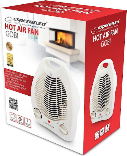 Esperanza Gobi Heizlüfter Boden Weiß 1000W