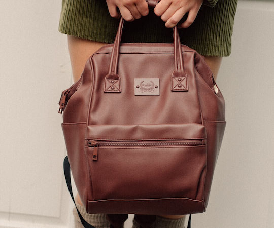 La Millou Diaper Bag Dolce Vita Burgundy 35x28x20cm.