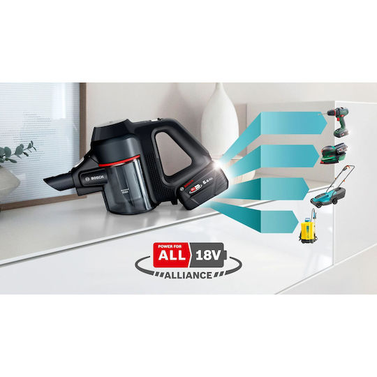 Bosch Unlimited 7 Wiederaufladbar Stielstaubsauger 18V Schwarz